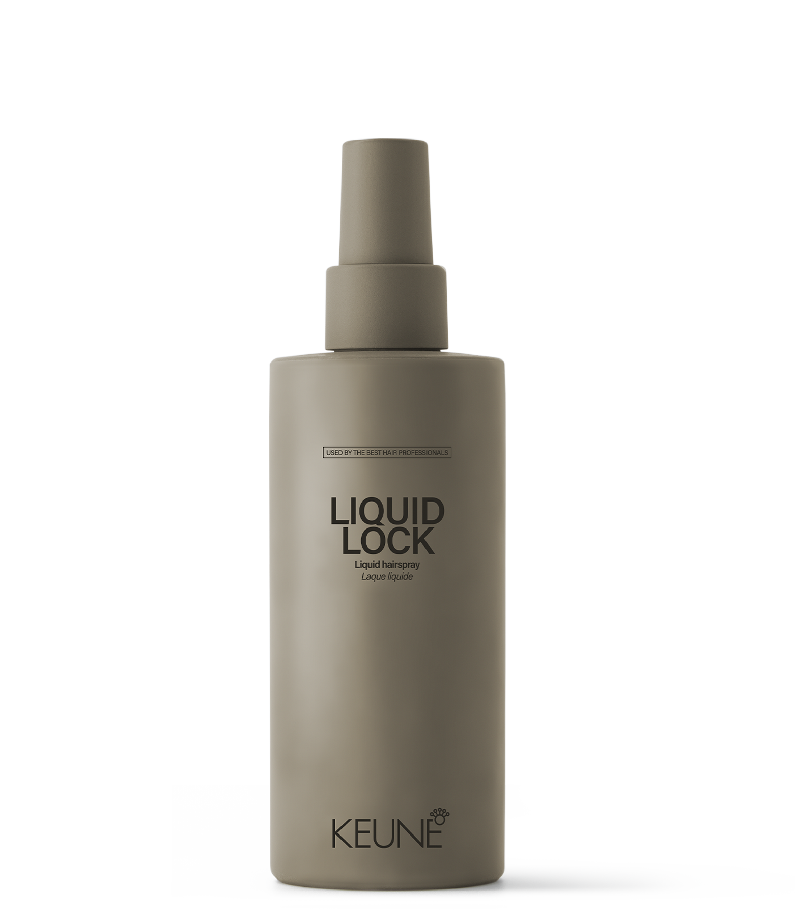 Keune Liquid Lock: Flüssiges Haarspray für 48 Stunden maximalen Halt und perfekten Wet-Look, ideal zur Textur-Akzentuierung.