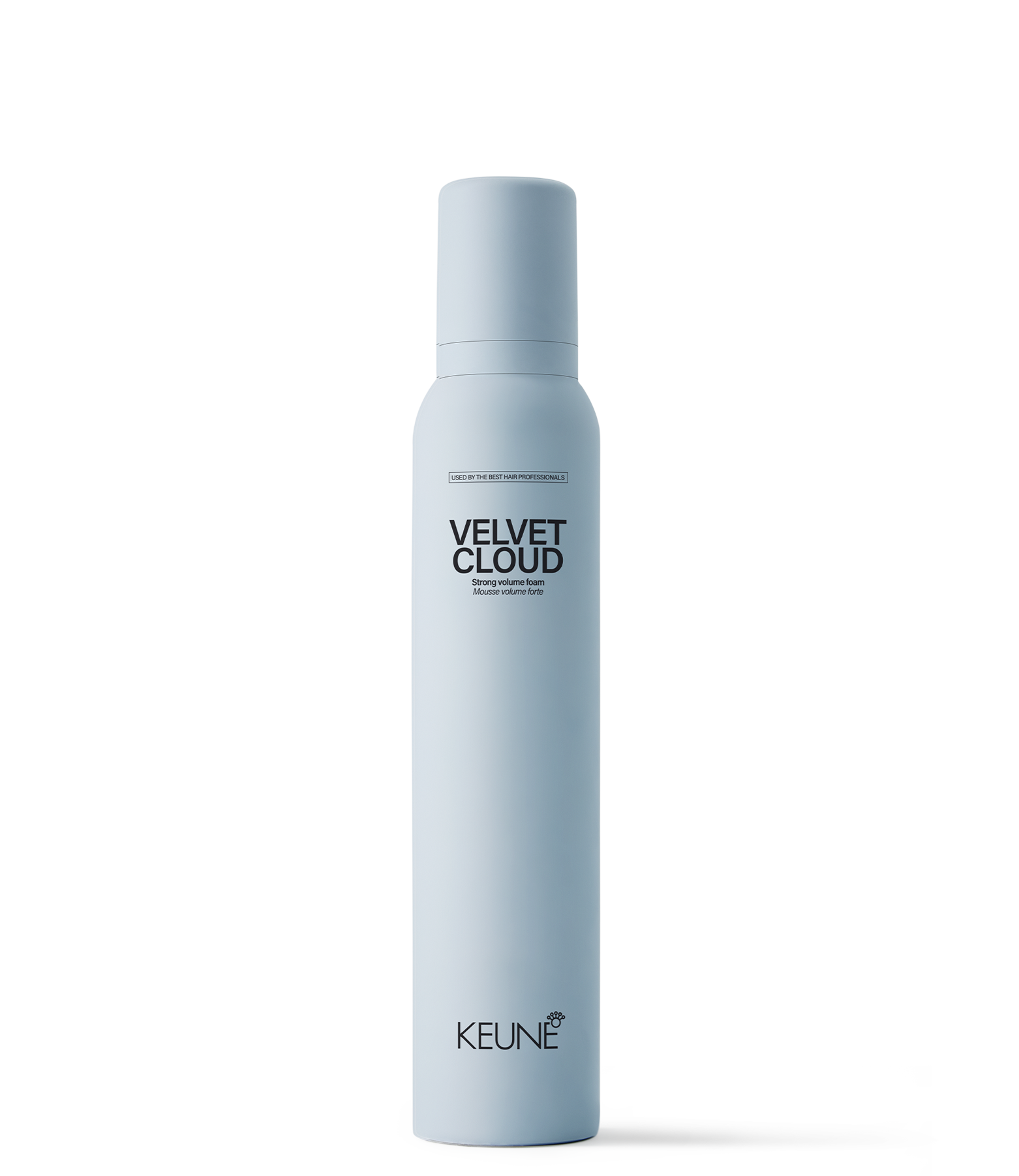 Keune Velvet Cloud: Volumenschaum für beeindruckendes Volumen, nährt und schützt das Haar. Ideal für tägliches Haarstyling mit Hitzeschutz bis 230°C.